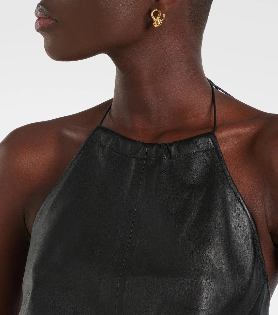 Stouls - Rosie halterneck leather top
