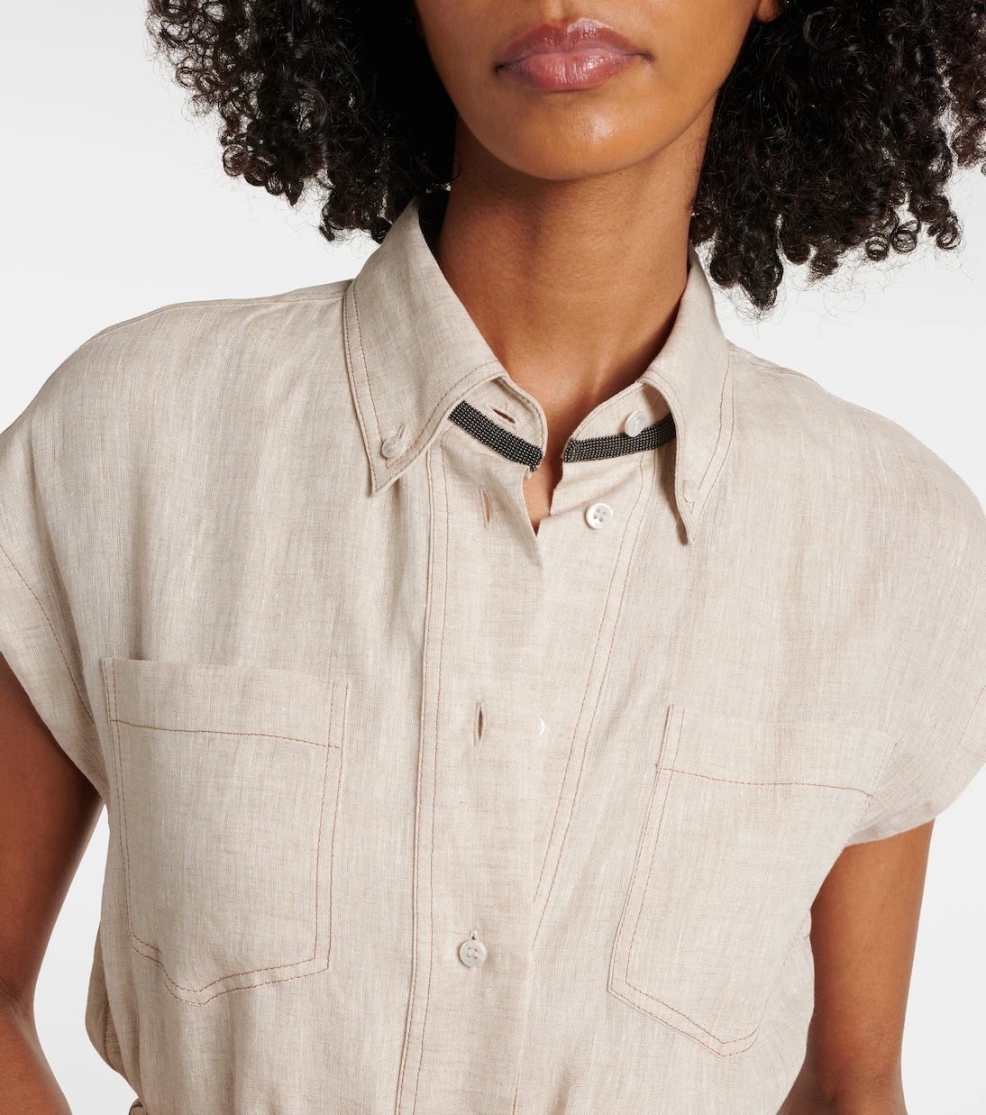 Brunello Cucinelli - Linen maxi dress