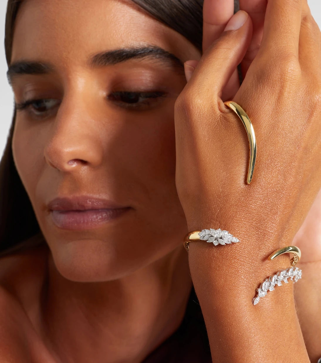 Yeprem - Golden Strada 18kt gold bracelet with diamonds