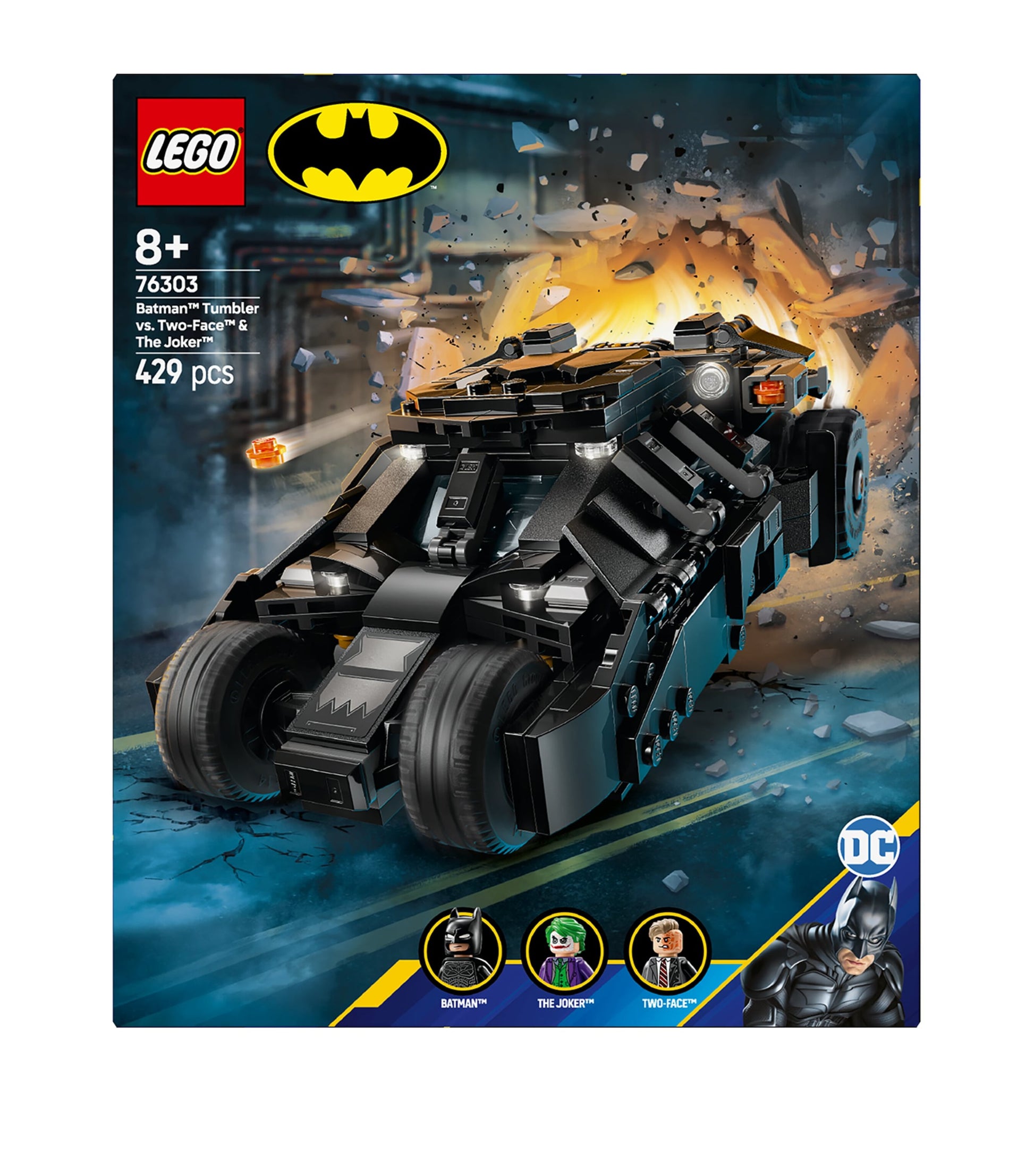 DC Batman Tumbler vs. Two-Face & The Joker Set 76303