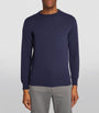 Navy Cashmere Crew-Neck Sweater