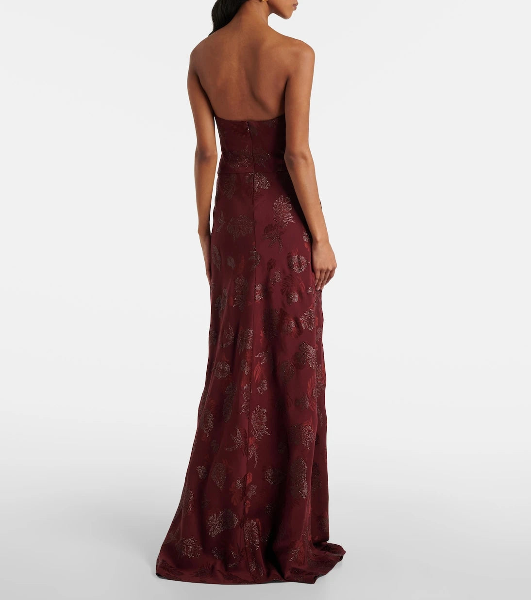 Markarian - Floral metallic corset gown