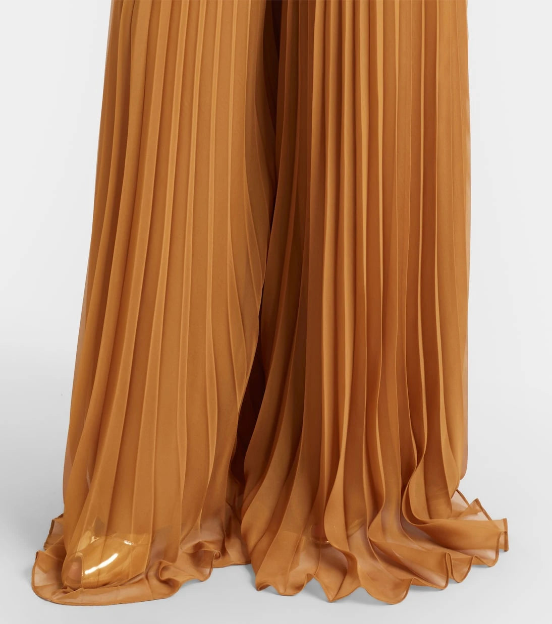 Max Mara - بنطال غريمبو بليسيه بأرجل واسعة