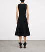 McQueen Black Embroidered Banshee Midi Dress