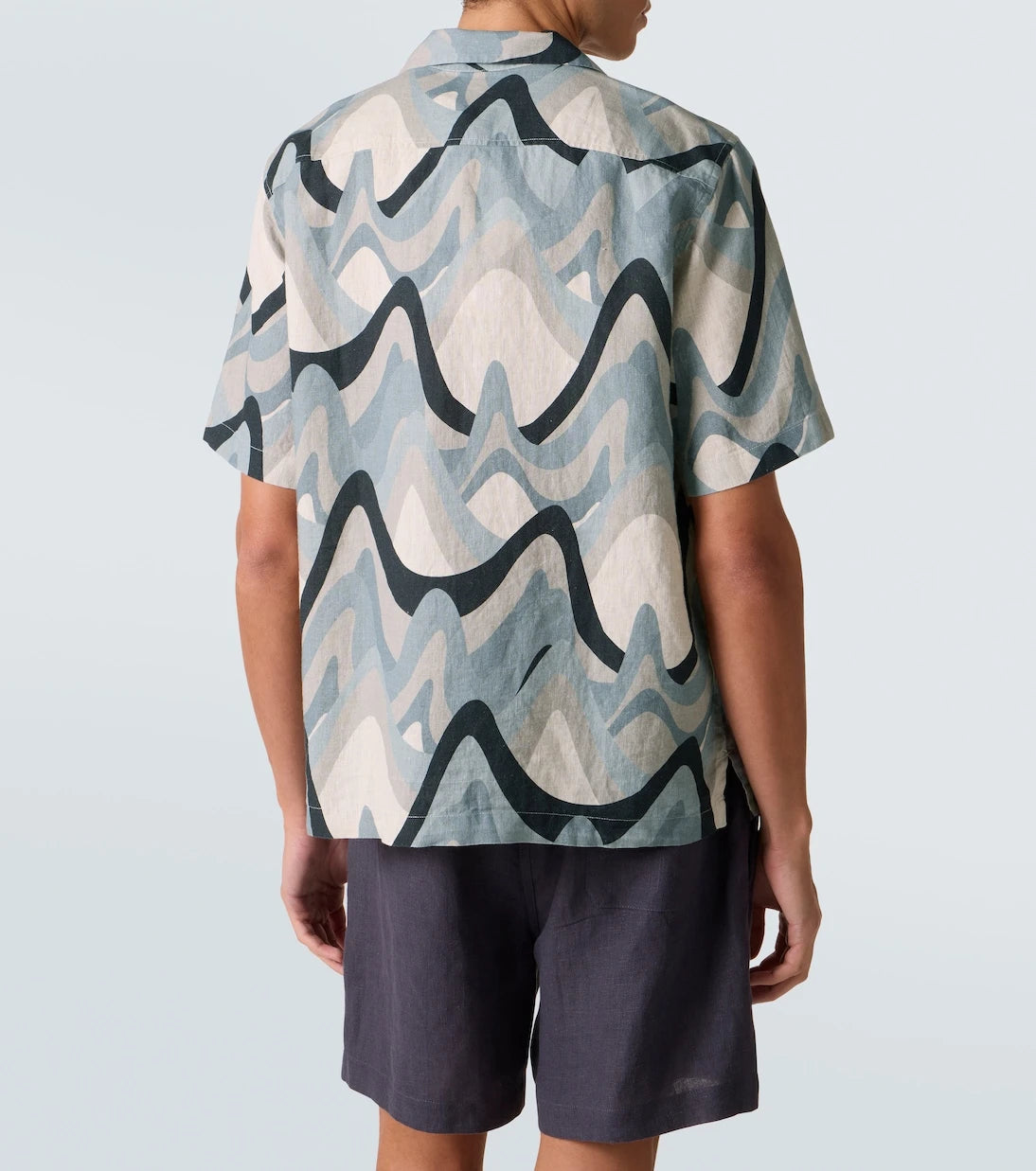 Frescobol Carioca - Roberto printed linen bowling shirt