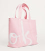 Harrods Pink Medium Cotton Logo Tote Bag