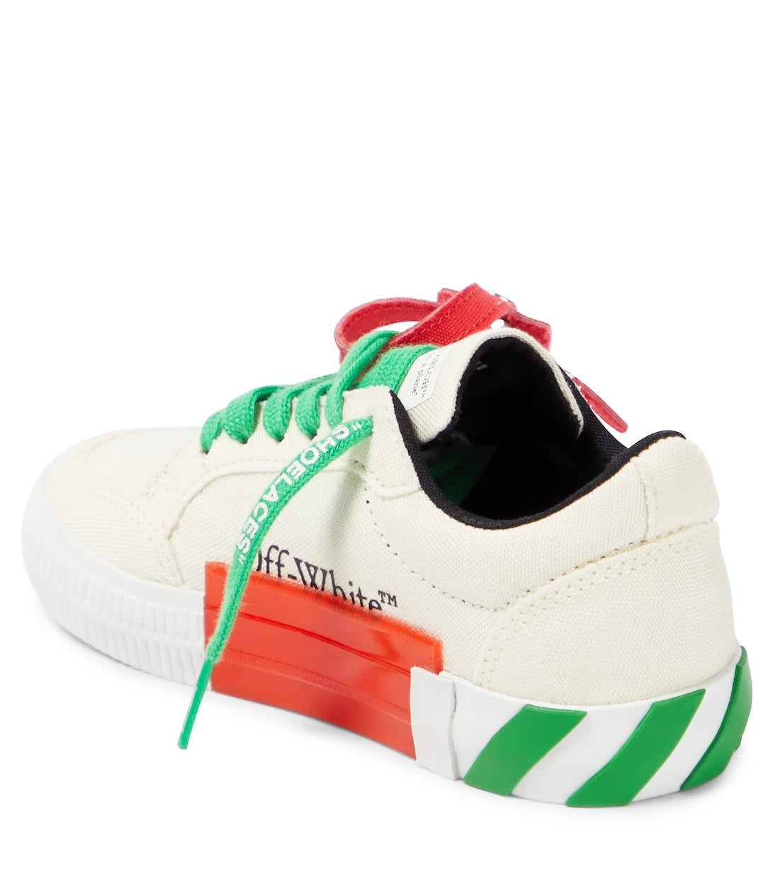 Off-White Kids - Low Vulcanized deri spor ayakkabı