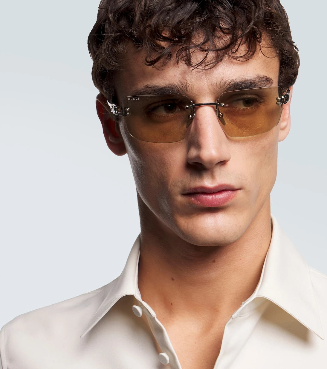 Gucci - Block Bending rectangular sunglasses