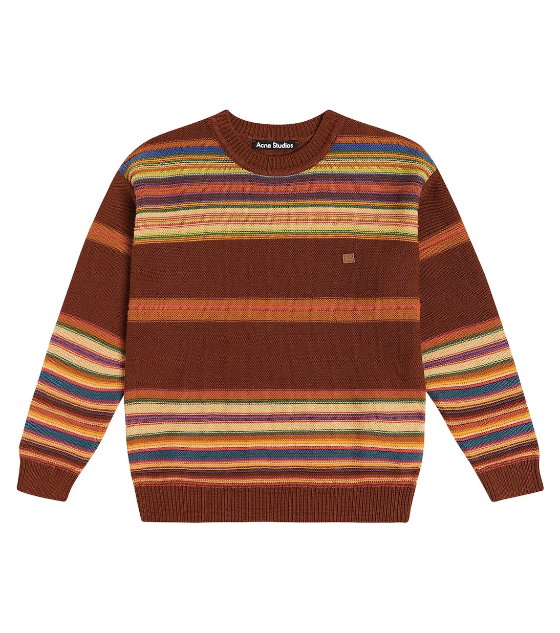 Acne Studios Kids - Face Logo striped cotton sweater