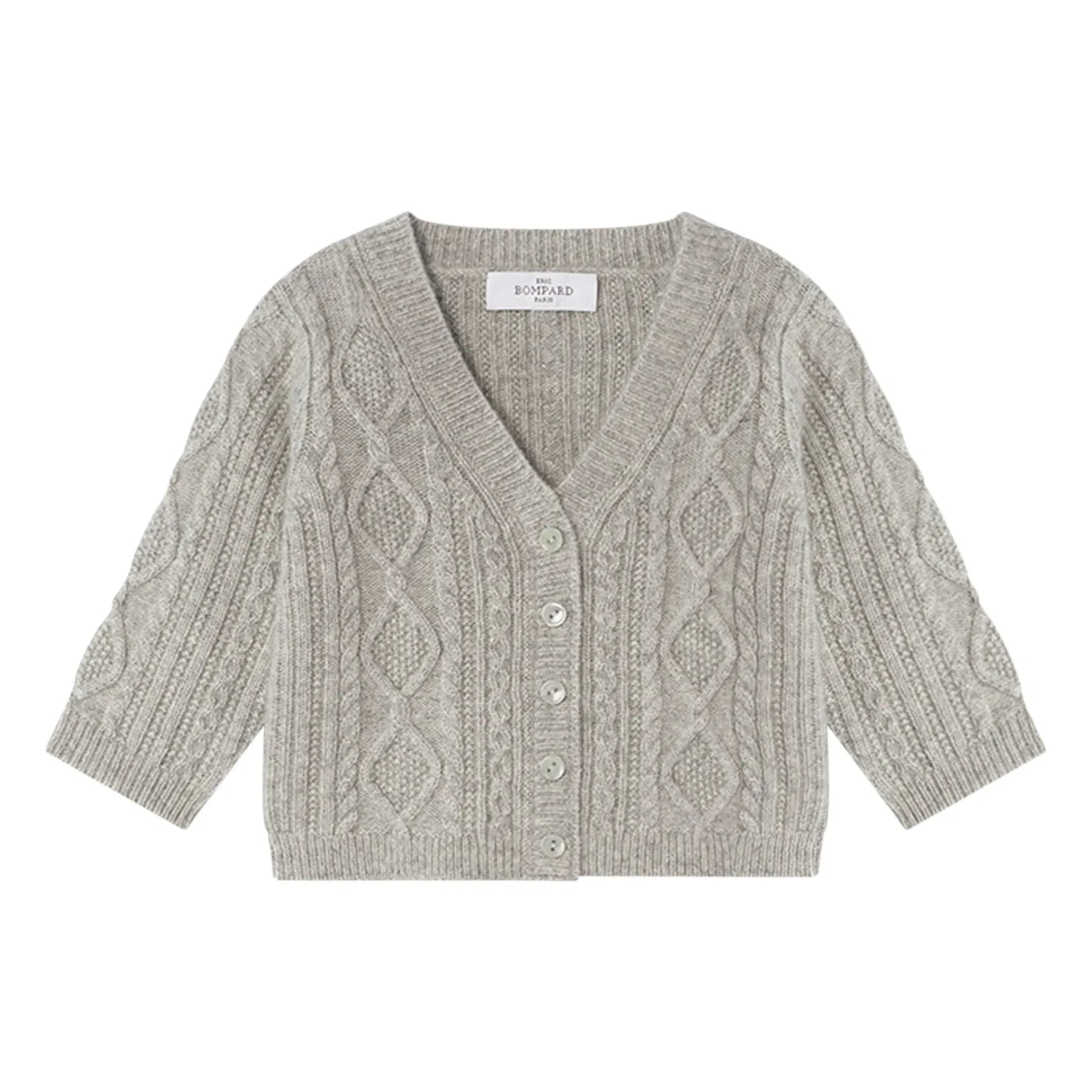Bompard - Cashmere Cable Cardigan | Grey