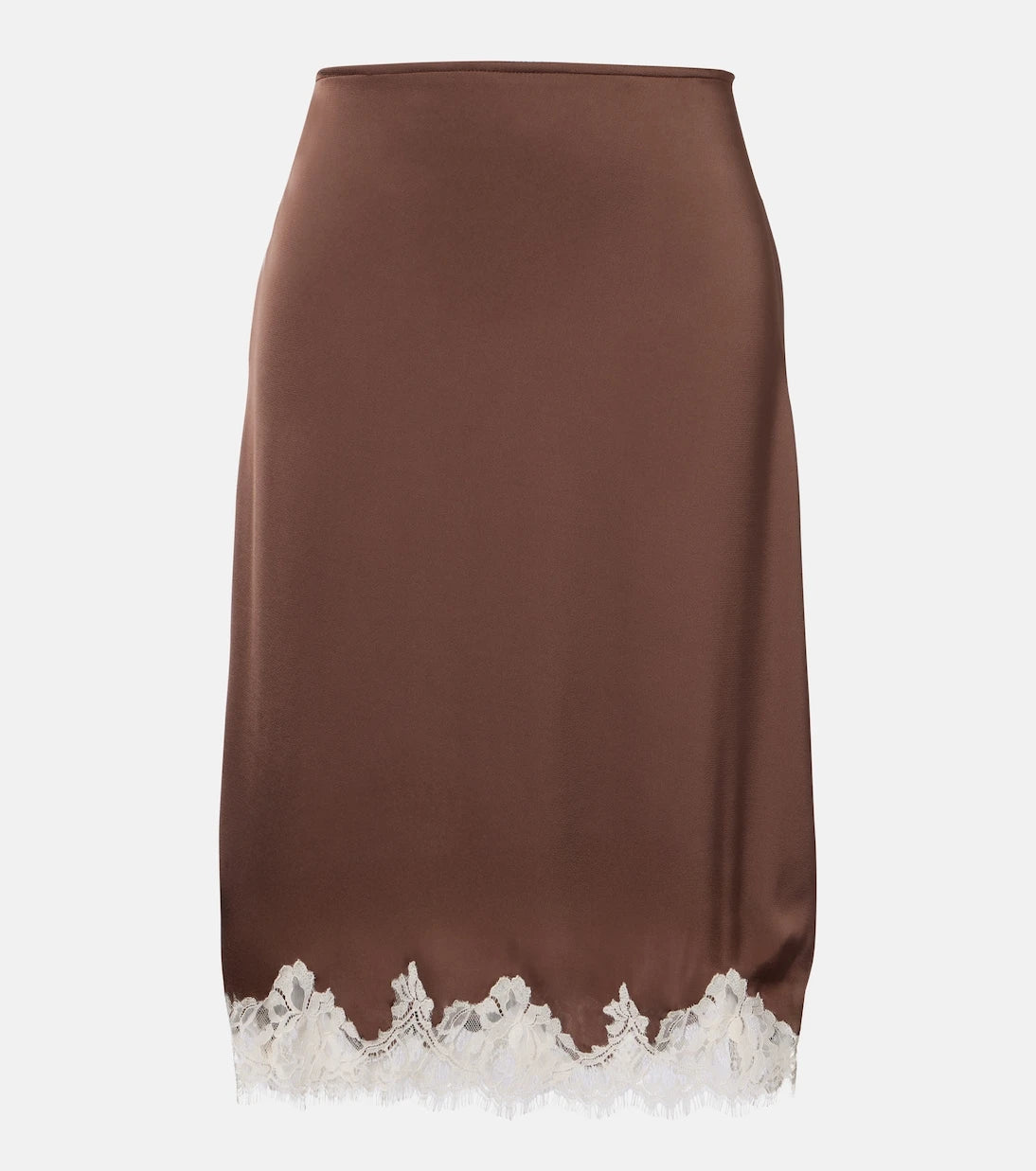 Faithfull - Marisol lace-trimmed midi skirt