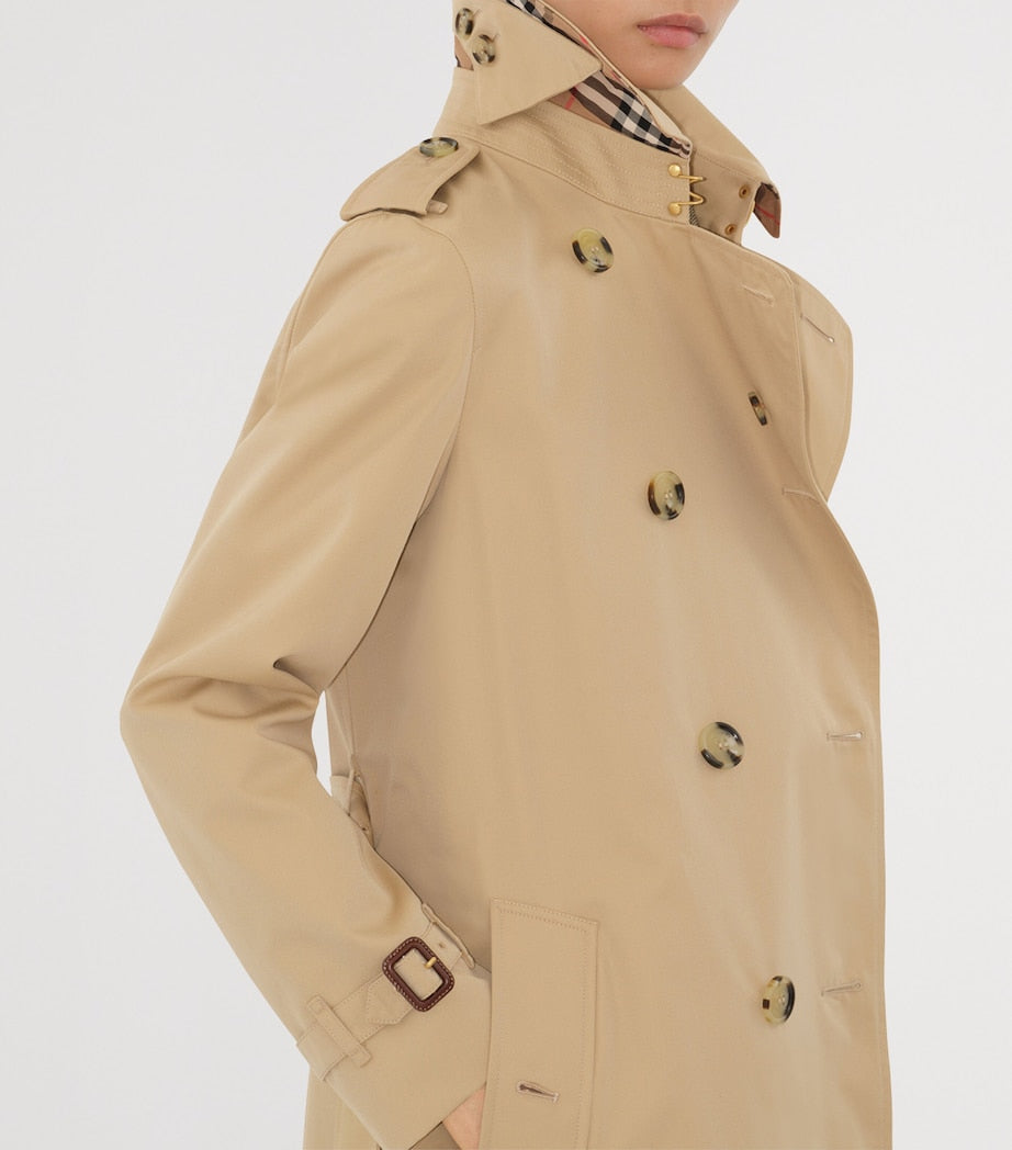 Gabardine Long Kensington Heritage Trench Coat HONEY