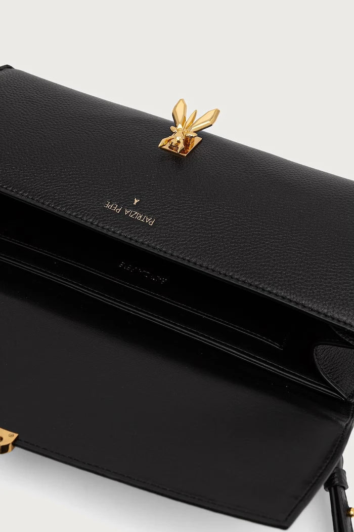 Patrizia Pepe deri kadın crossbody çanta
