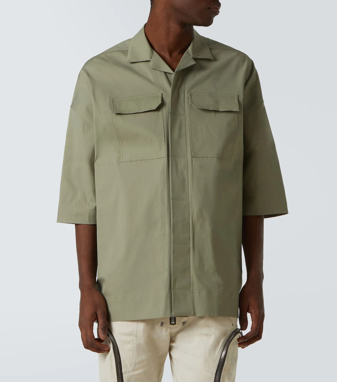 Rick Owens - Magnum Tommy cotton-blend poplin shirt