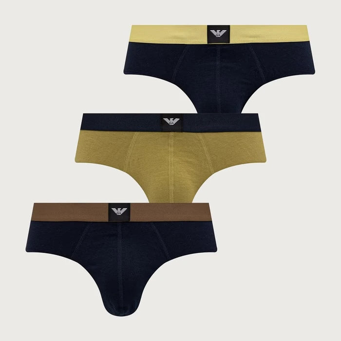 Emporio Armani Underwear Erkek Pamuklu Slip 3'lü