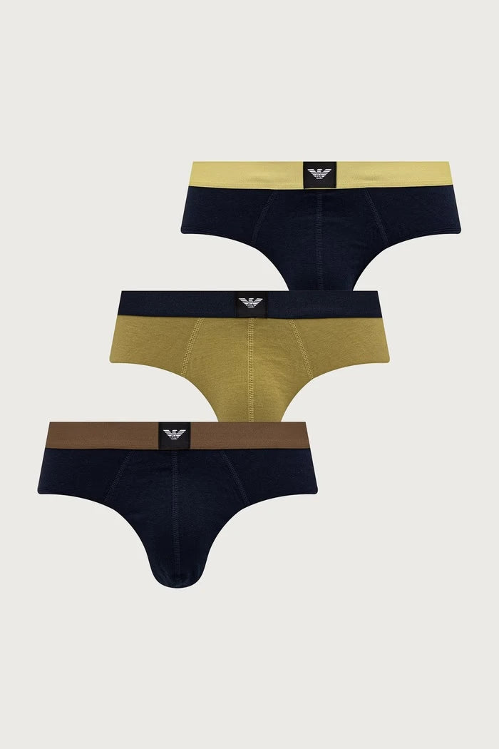 Emporio Armani Underwear Erkek Pamuklu Slip 3'lü