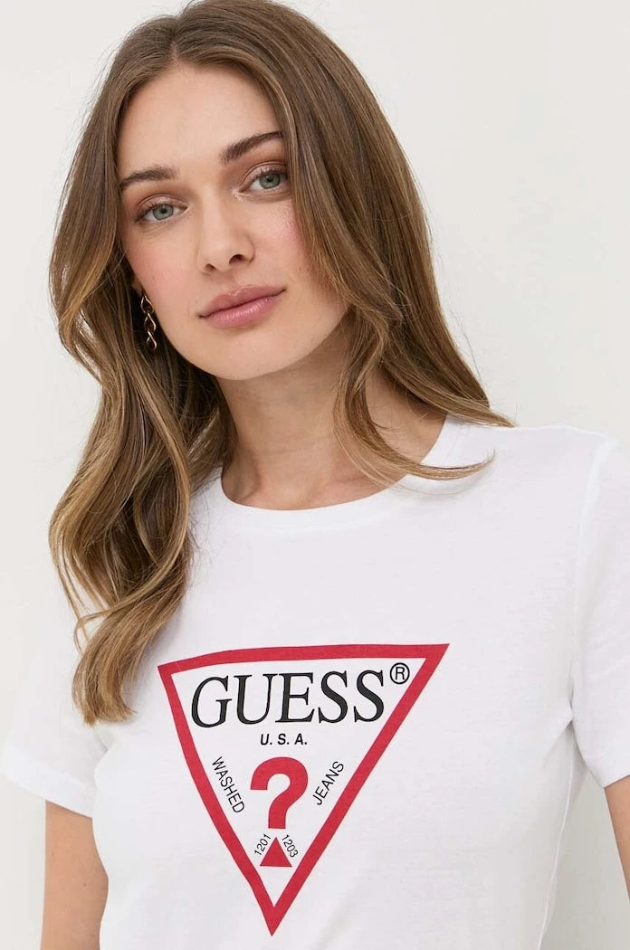 Памучна тениска Guess