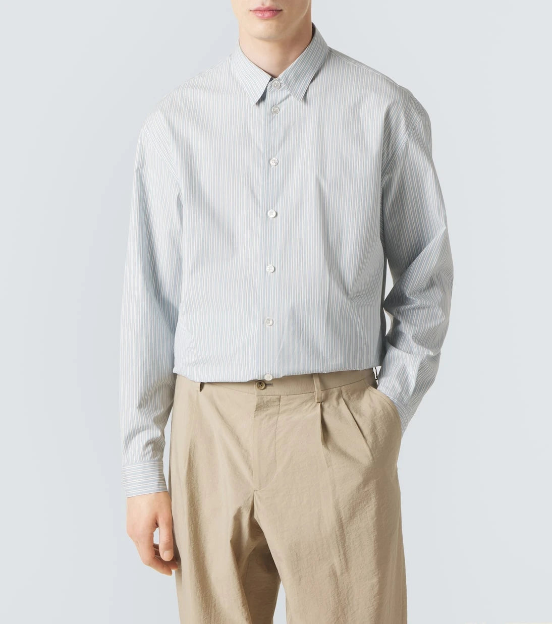 Giorgio Armani - Archivio striped cotton shirt