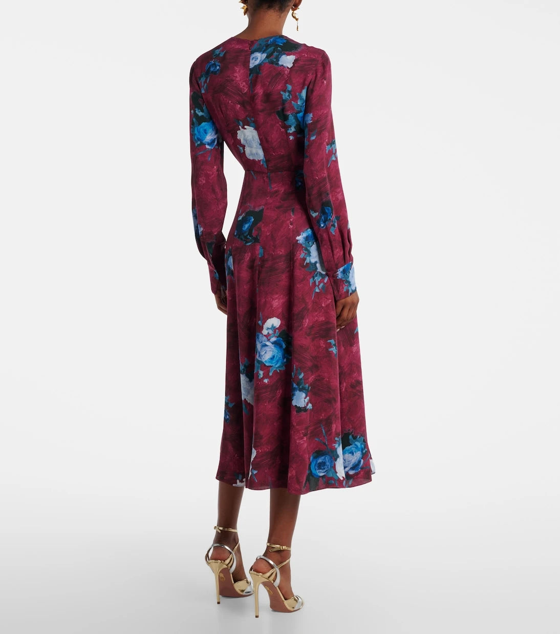 Erdem - Floral crêpe midi dress