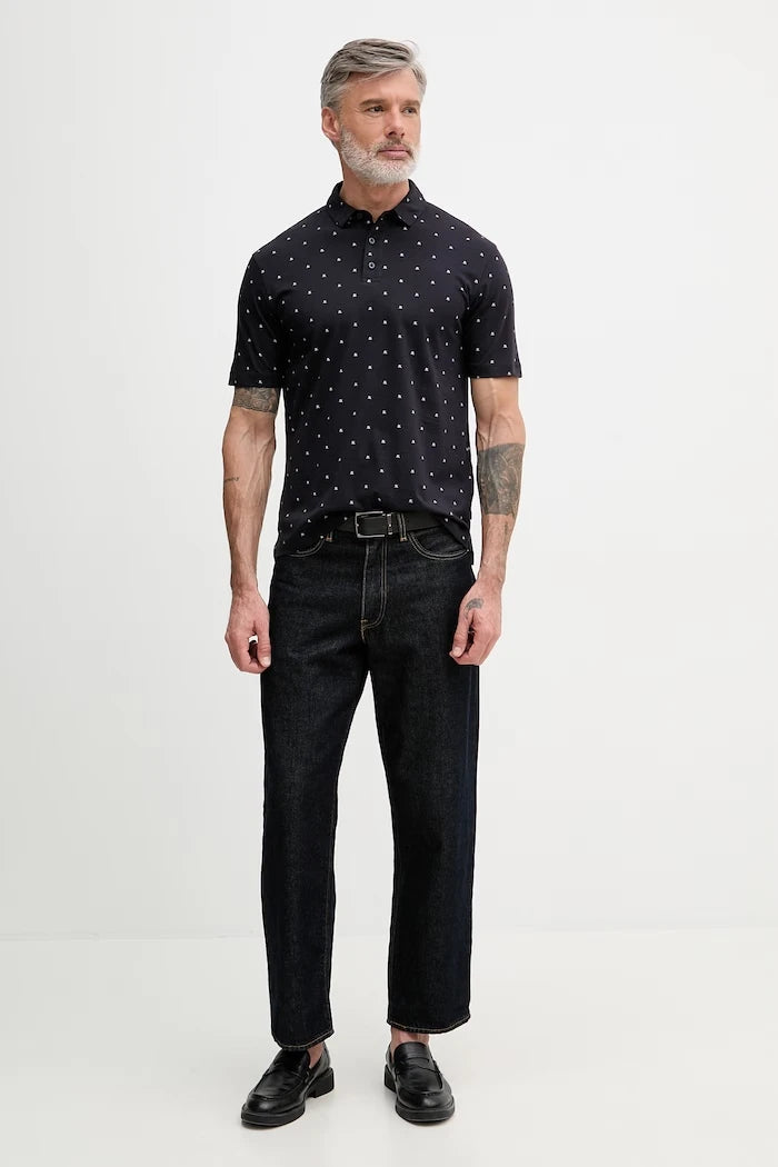 Armani Exchange тениска с яка мъжка от памук