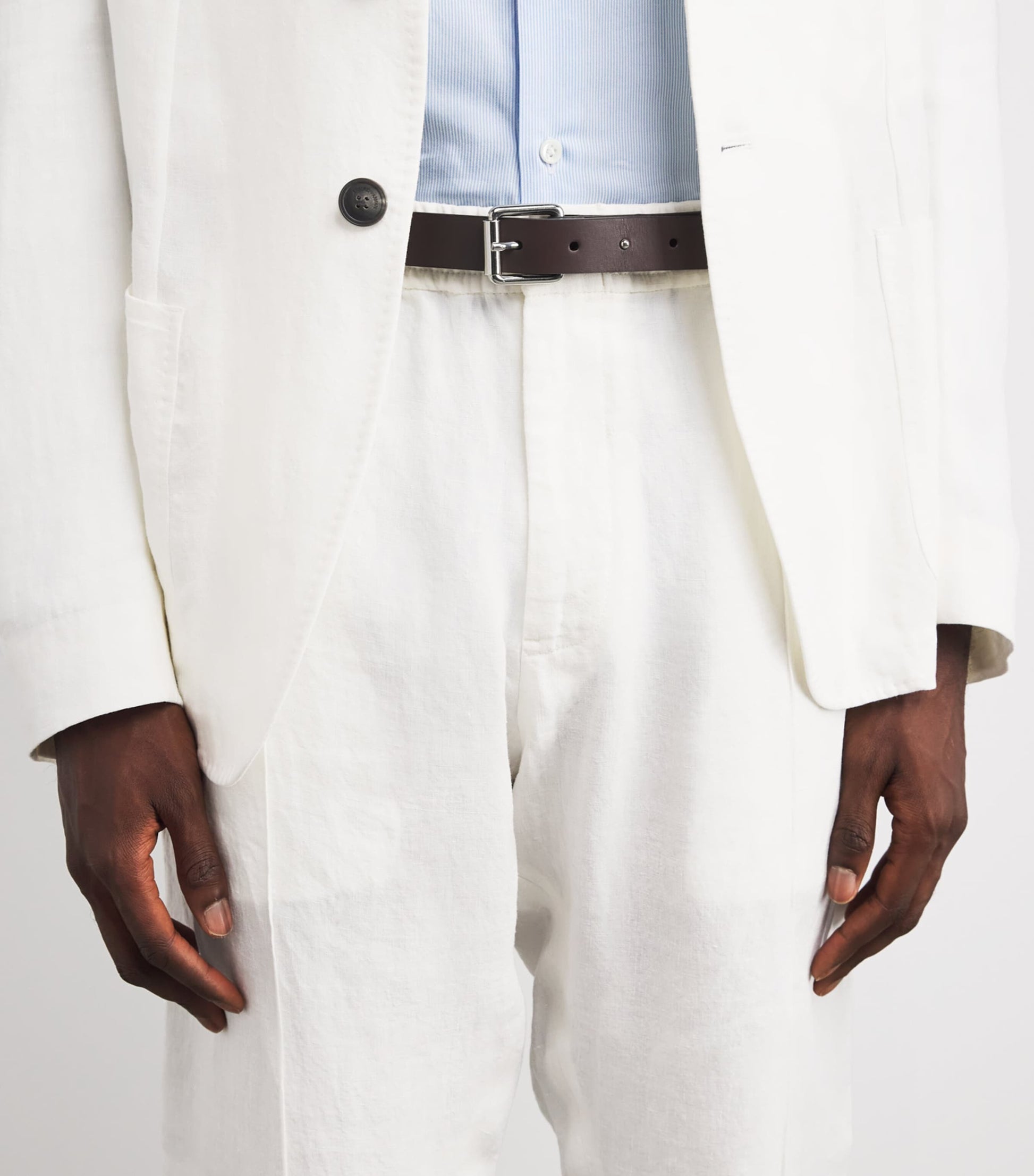 Emporio Armani Linen Tailored Trousers
