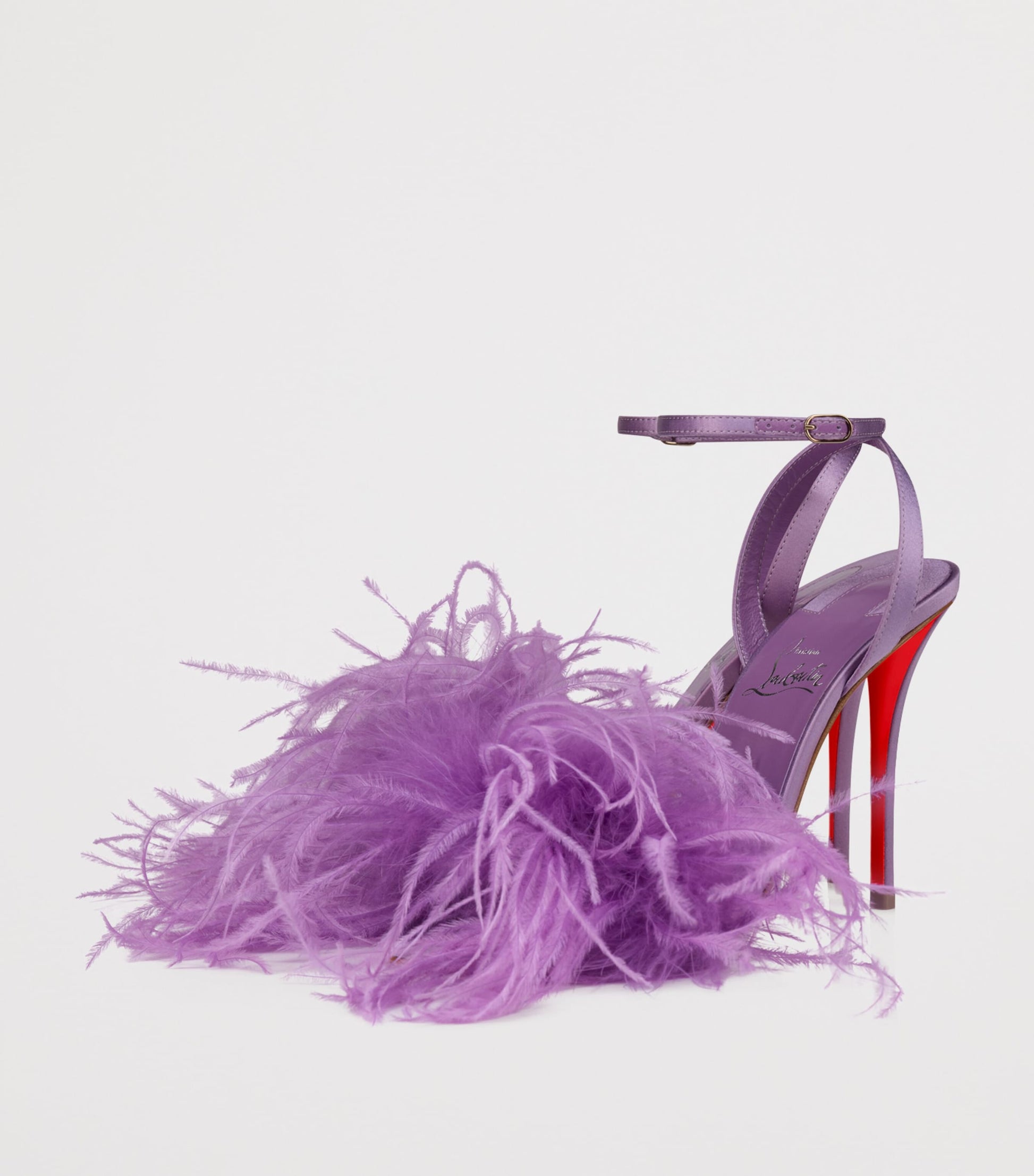 Christian Louboutin Miss Z Poupi Silk Heeled Sandals 100