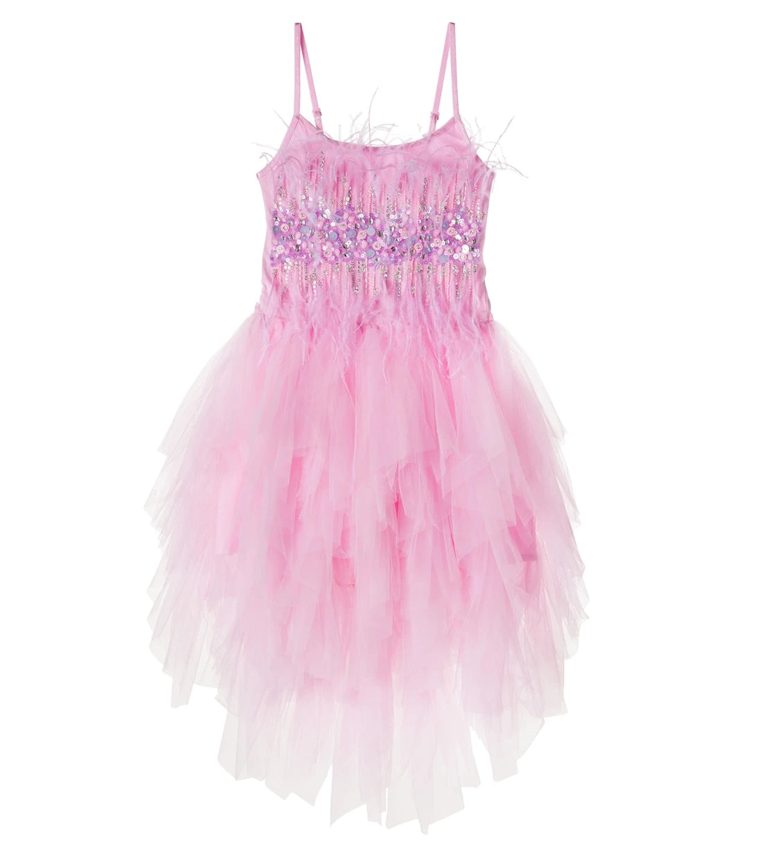 Tutu Du Monde - Glitz feather-trimmed tulle dress