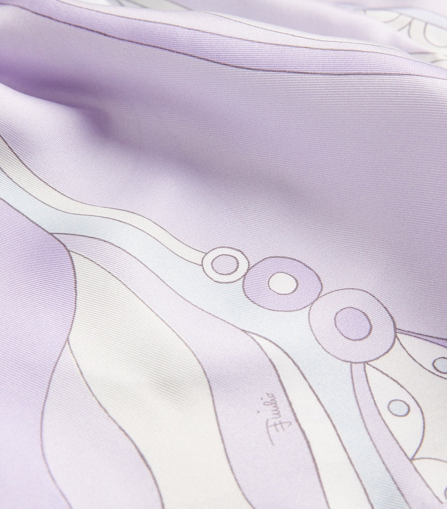 Purple Silk Orchidee Shorts