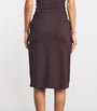 Burgundy Soft Lounge Midi Skirt