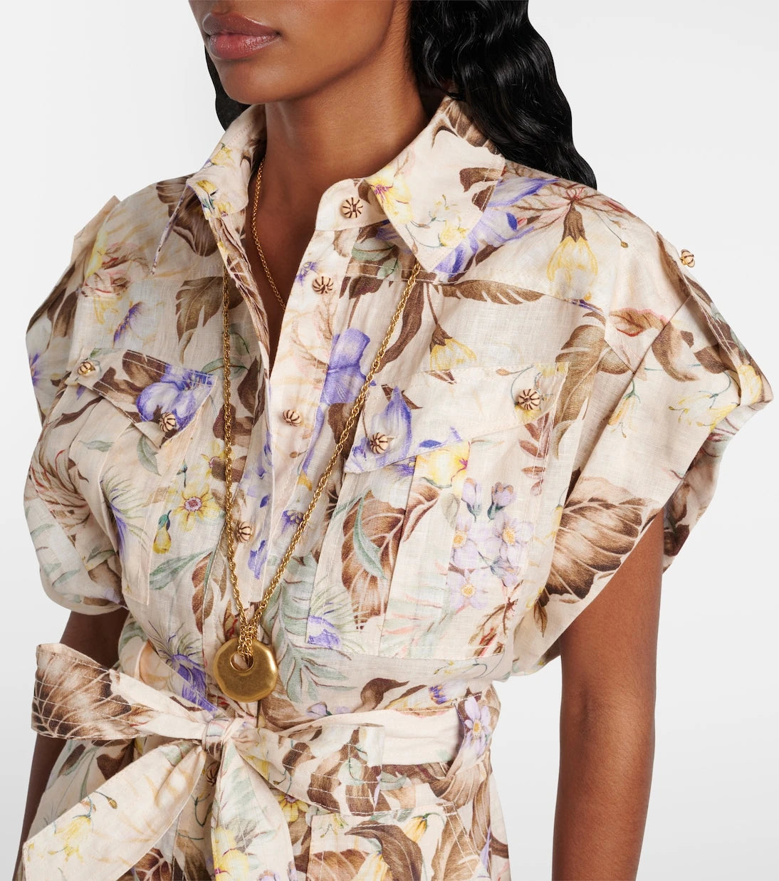 Zimmermann - Floral linen romper