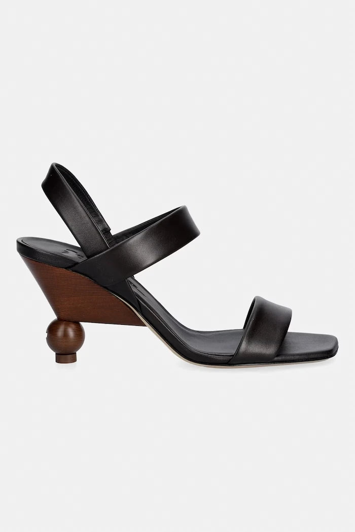 Weekend Max Mara сандали с висок ток от кожа Wkaaffetto