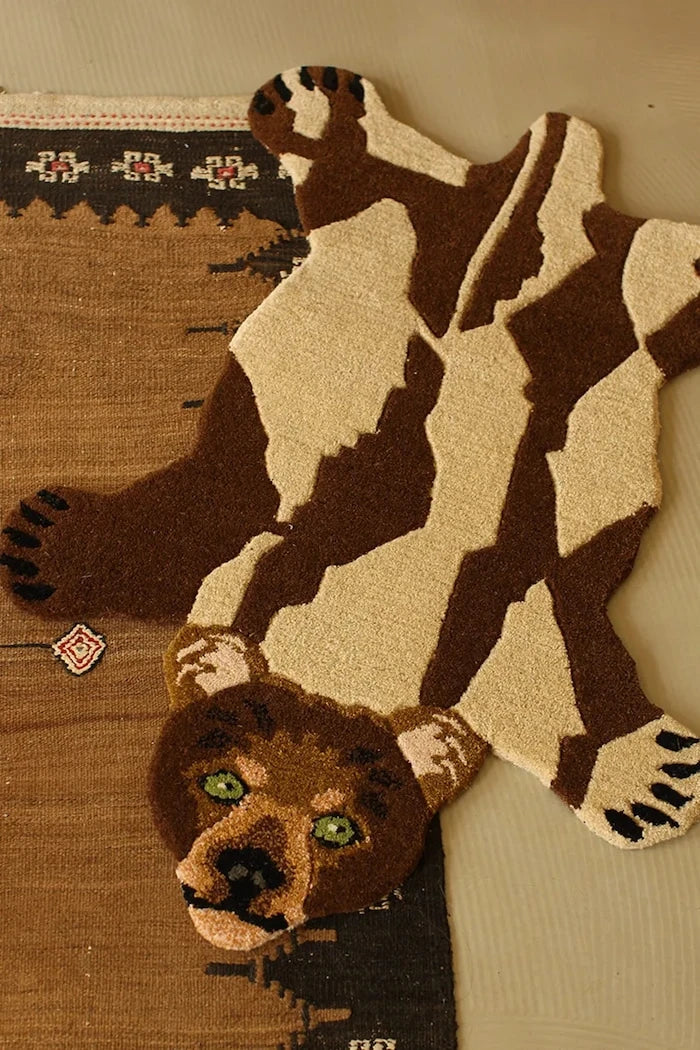 Doing Goods dekoratif yün halı 92 x 62 x 2 cm
