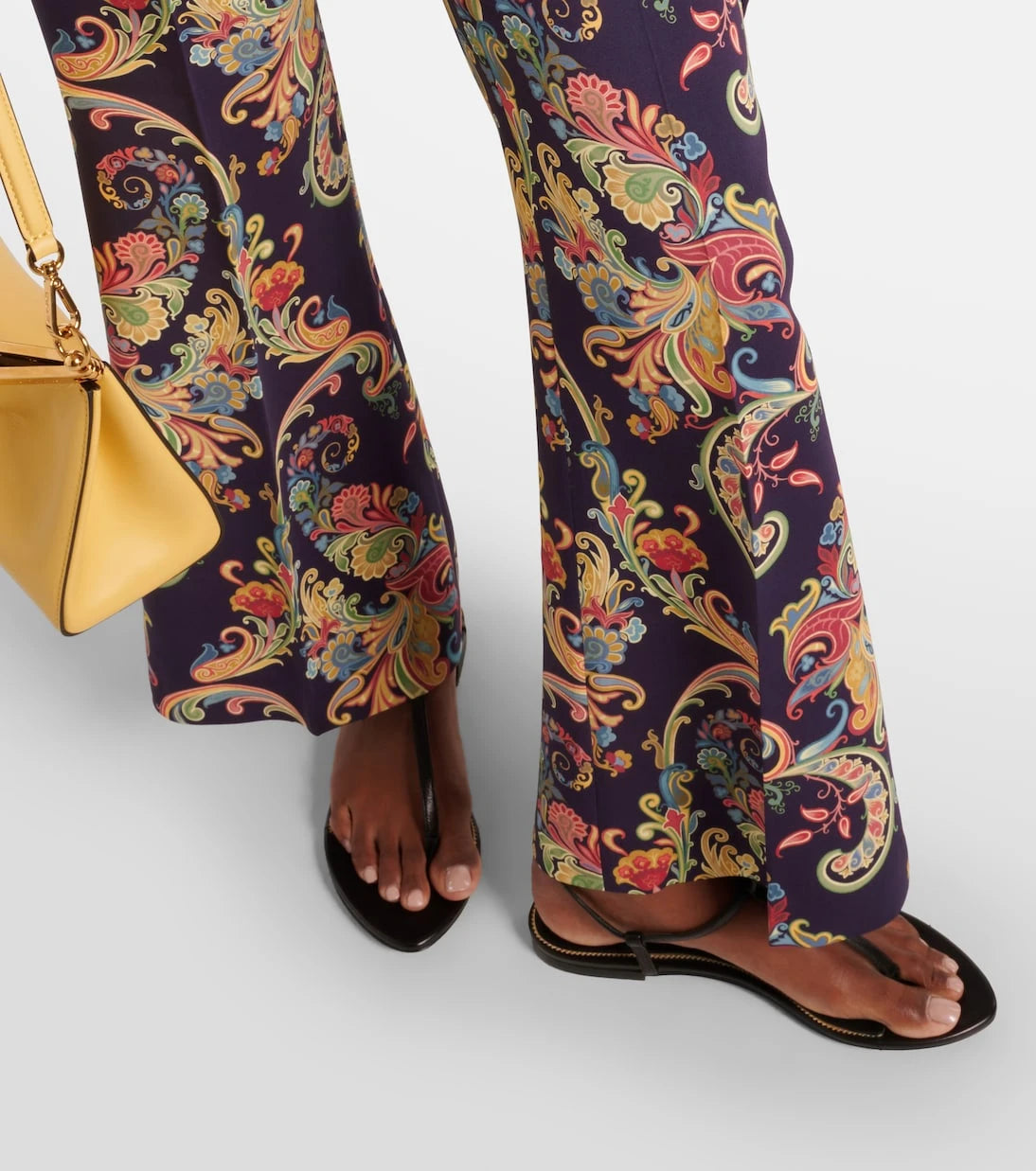 Etro - Paisley high-rise flared pants