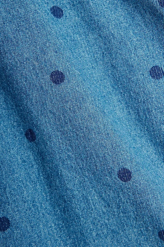 Детска дънкова рокля Mini Rodini denim dots