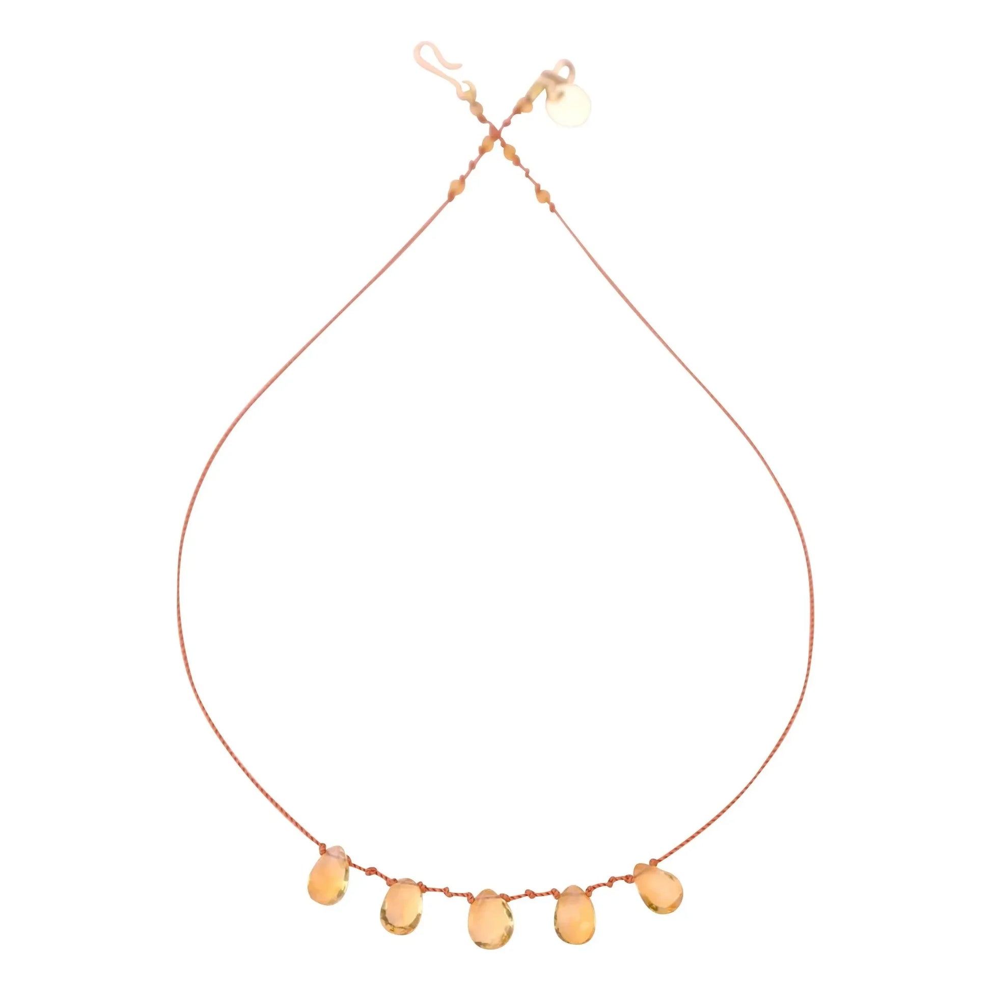 Ivarene - Necklace 5 Drops | Citrine