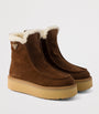 Prada Brown Suede Booties