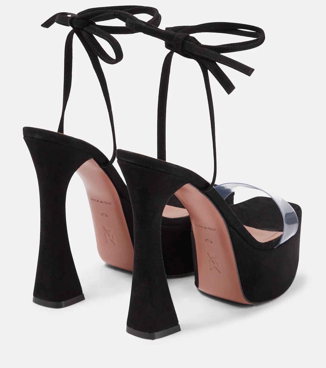 Amina Muaddi - Sita suede platform sandals