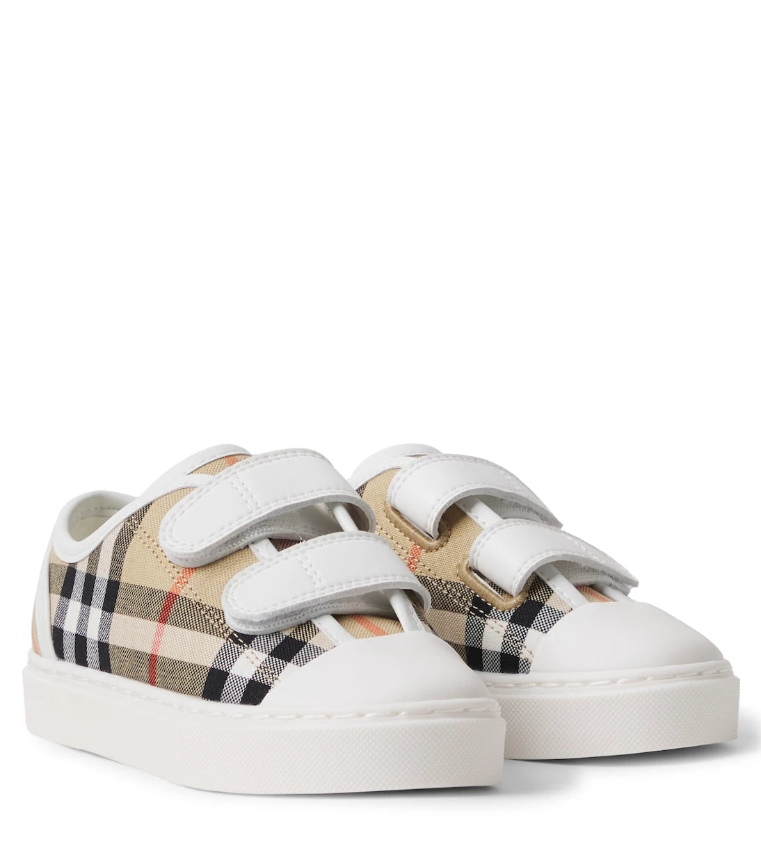Burberry Kids - Burberry Check canvas sneakers
