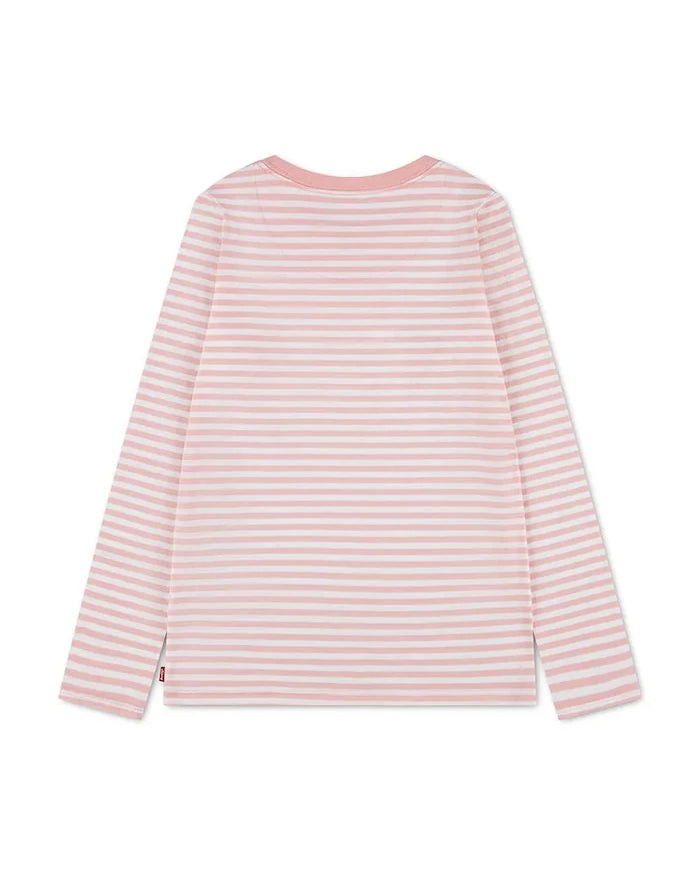 Levi's çocuklar için pamuklu uzun kollu bluz STRIPE TEE