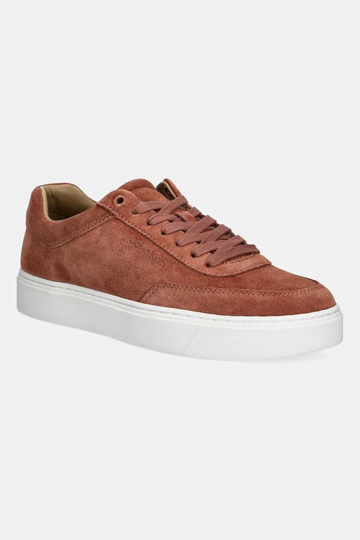 Велурени маратонки Calvin Klein CLEAN CUP LOW LACEUP OXF SU