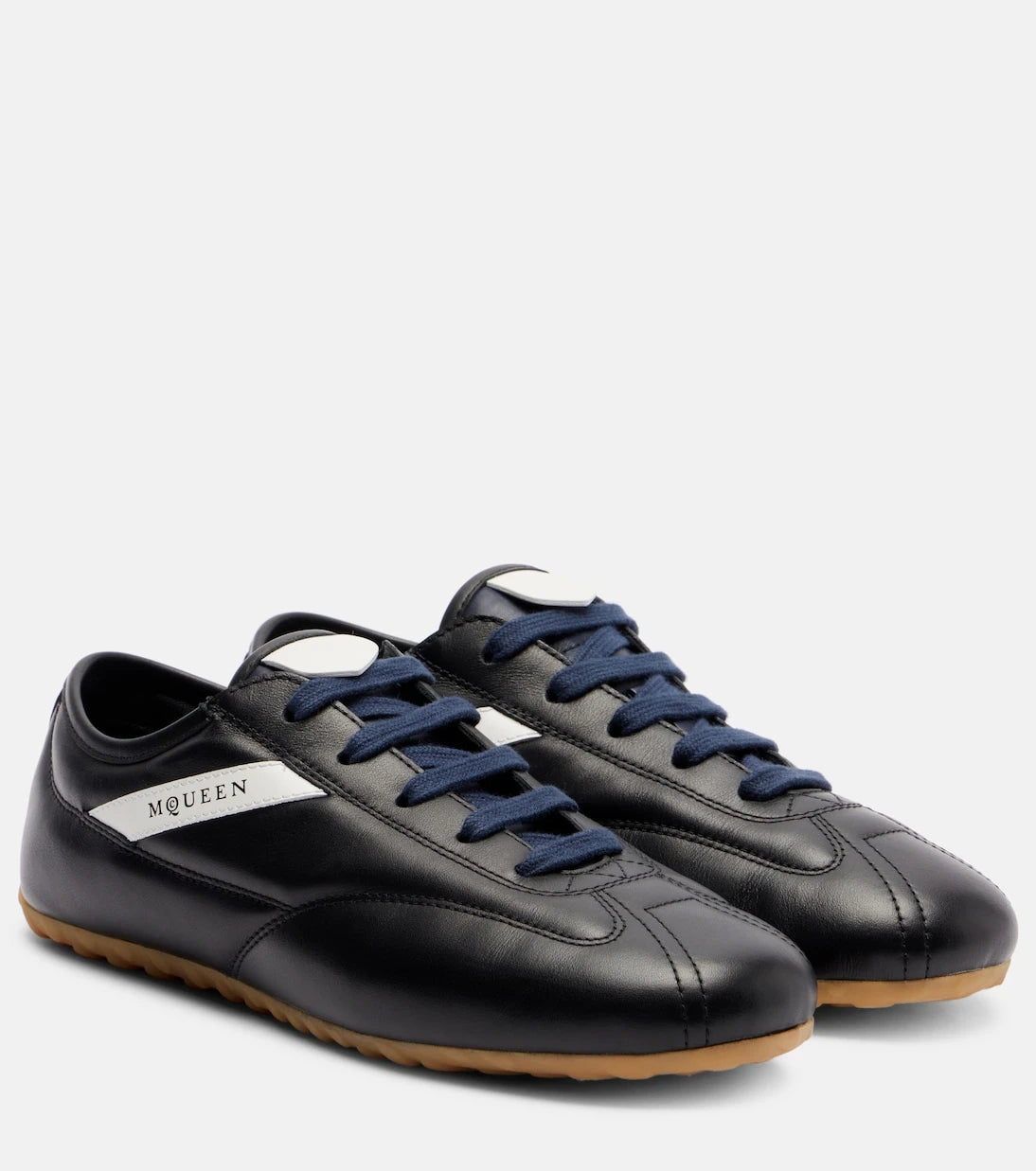 McQueen - Boxe leather sneakers