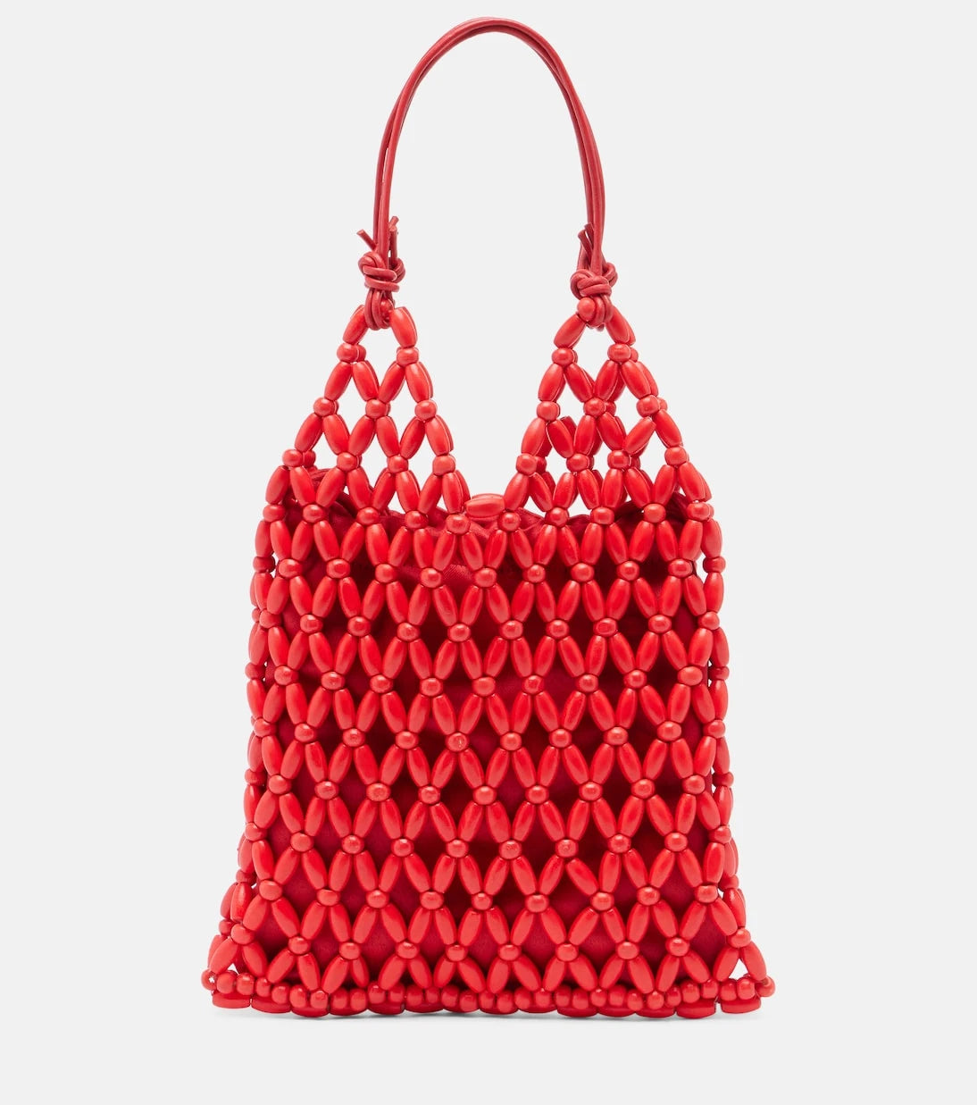 Staud - Karla beaded top-handle bag