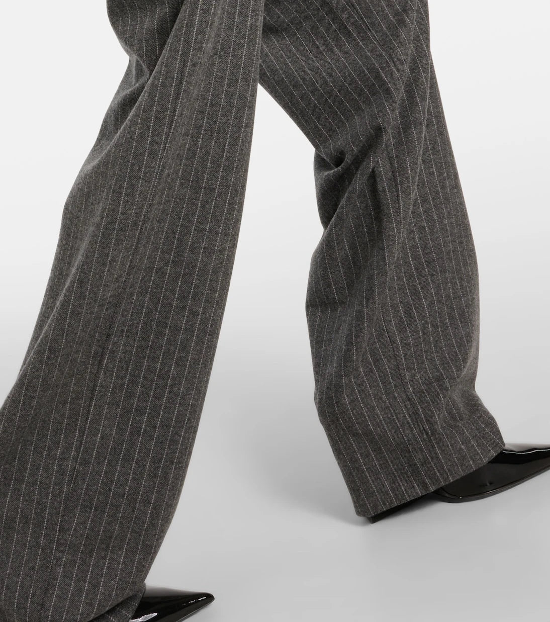 Alex Perry - Pinstriped high-rise tapered pants