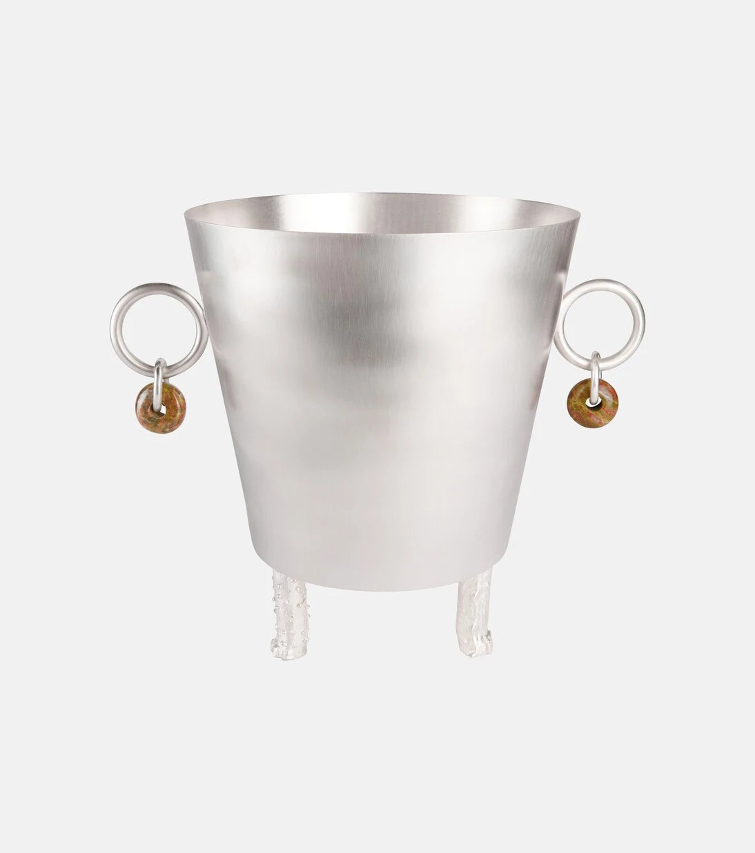 Natalia Criado - Embellished silver-plated ice bucket