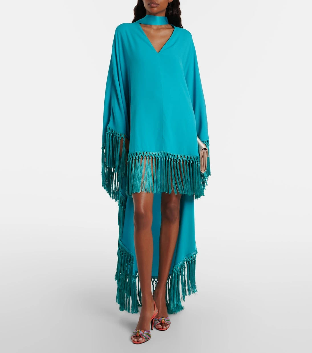 Taller Marmo - Cecil fringed crêpe cady kaftan