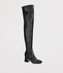 Leather Janis Over-The-Knee Boots 85