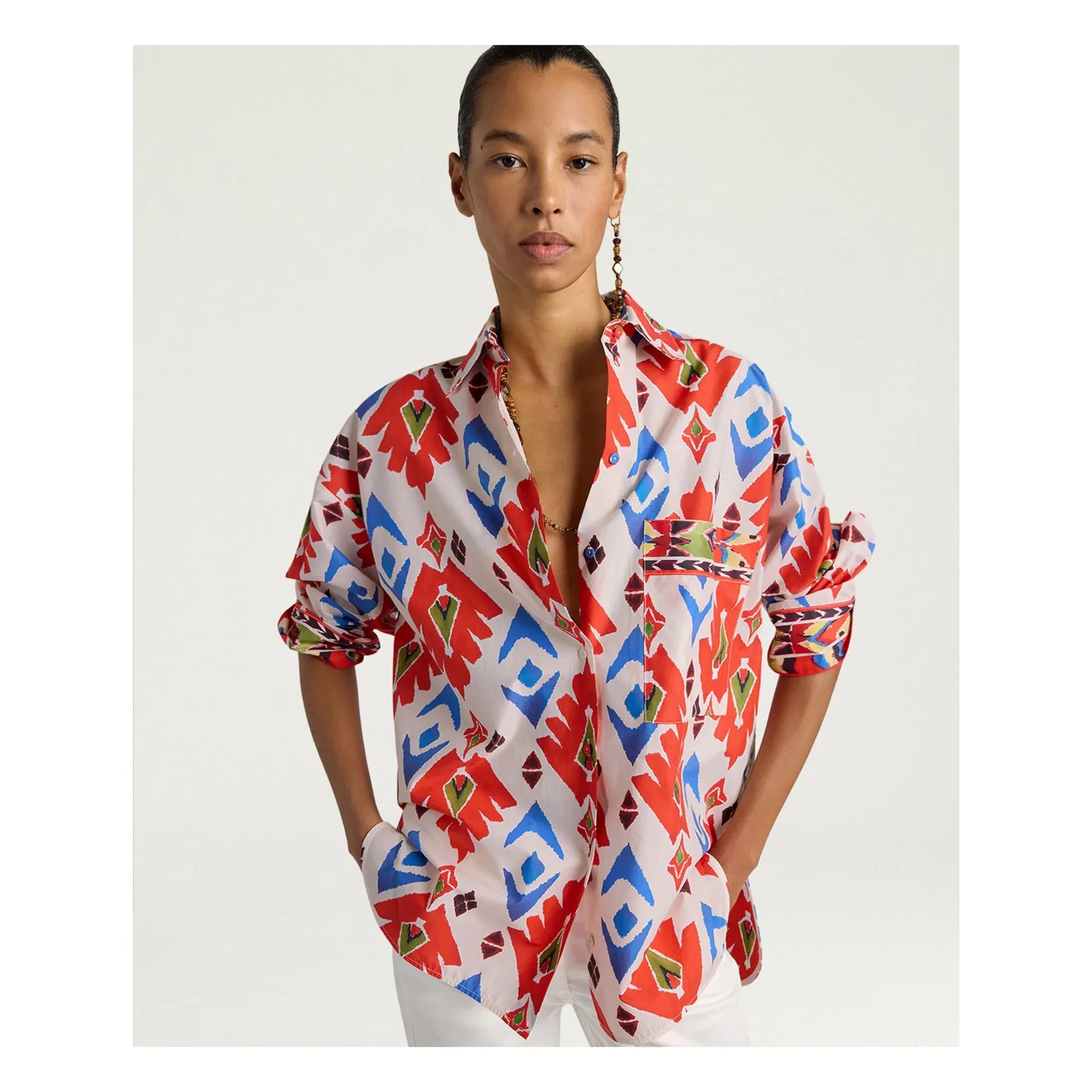 Momoni - Lucha Cotton shirt | Red