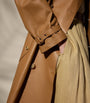 Brown Lambskin Niles Trench Coat