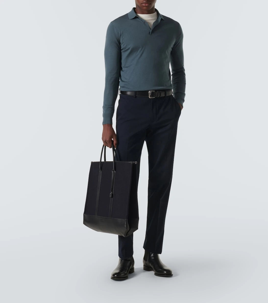 Loro Piana - Pamuklu düz paça pantolon