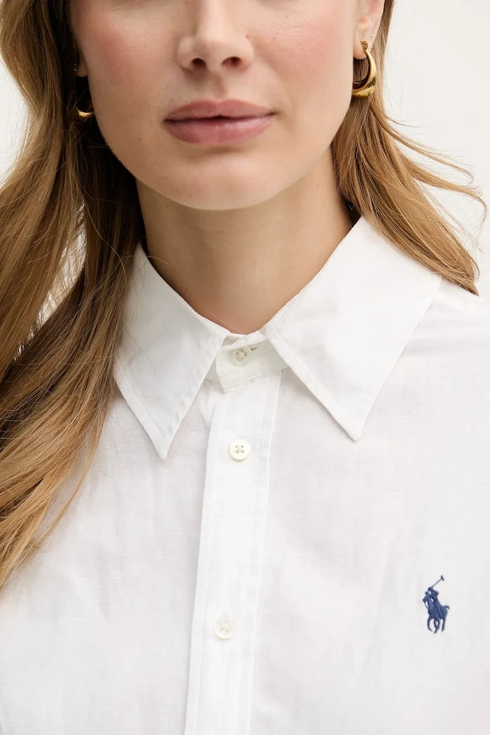 Рокля с лен Polo Ralph Lauren
